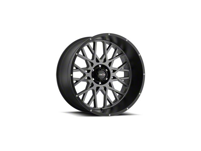 Vision Off-Road F-150 Riot Gloss Black Machined 6-Lug Wheel; 22x10 ...