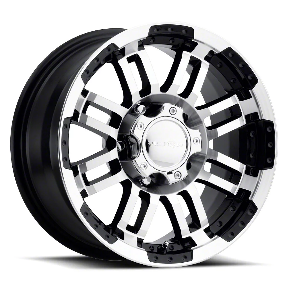 Vision Off-Road Warrior Gloss Black Machined 5-Lug Wheel; 16×8; 0mm Offset (97-03 F-150)