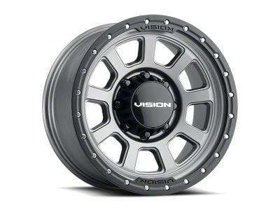 Vision Off-Road Ojos Satin Grey 8-Lug Wheel; 20x9; -12mm Offset (23-25 F-350 Super Duty SRW)