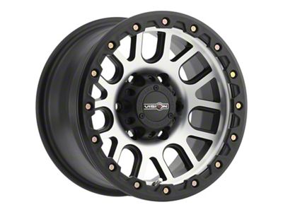 Vision Off-Road Nemesis Matte Black Machined 6-Lug Wheel; 18x9; 0mm Offset (19-24 RAM 1500)