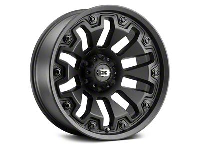 Vision Off-Road Armor Satin Black with Black Bolt Inserts 6-Lug Wheel; 20x9; 12mm Offset (19-25 RAM 1500)