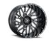 Vision Off-Road Brawl Gloss Black Milled 6-Lug Wheel; 22x12; -51mm Offset (19-24 RAM 1500)