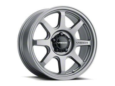 Vision Off-Road Flow Satin Grey 8-Lug Wheel; 17x8.5; 18mm Offset (06-08 RAM 1500 Mega Cab)
