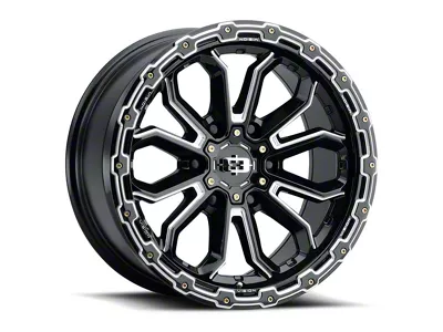 Vision Off-Road Korupt Gloss Black Milled Spoke 5-Lug Wheel; 16x8; 0mm Offset (94-01 RAM 1500)