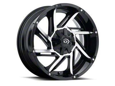 Vision Off-Road Prowler Gloss Black Machined Face 6-Lug Wheel; 20x9; -51mm Offset (19-25 RAM 1500)