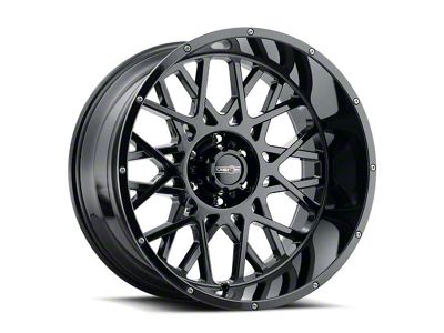 Vision Off-Road Rocker Gloss Black 8-Lug Wheel; 22x12; -51mm Offset (06-08 RAM 1500 Mega Cab)