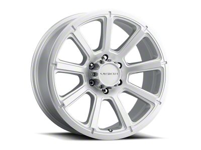 Vision Off-Road Turbine Gunmetal Machined Face 8-Lug Wheel; 17x8.5; 18mm Offset (06-08 RAM 1500 Mega Cab)