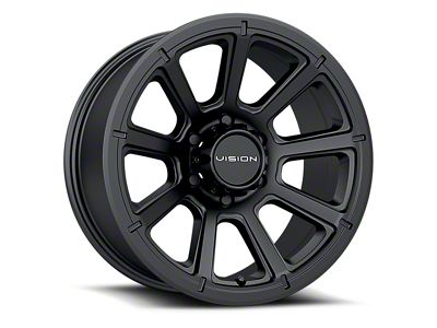 Vision Off-Road Turbine Matte Black 6-Lug Wheel; 18x9; 18mm Offset (19-25 RAM 1500)