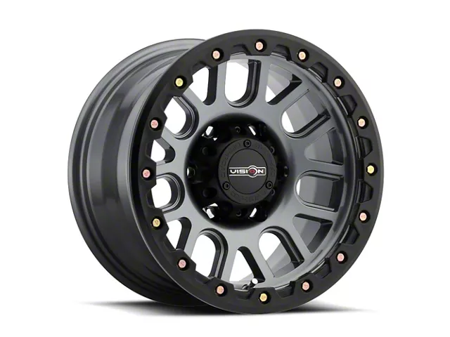 Vision Off-Road Nemesis Gunmetal 8-Lug Wheel; 17x9; -12mm Offset (19-24 RAM 2500)