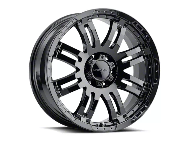 Vision Off-Road Warrior Gloss Black 8-Lug Wheel; 18x8.5; 18mm Offset (19-24 RAM 2500)