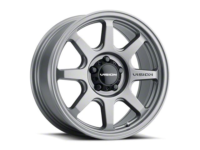 Vision Off-Road Ranger Flow Satin Grey 6-Lug Wheel; 17x8.5; -10mm ...