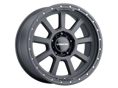 Vision Off-Road Ojos Satin Black 6-Lug Wheel; 17x9; -12mm Offset (19-25 Sierra 1500)