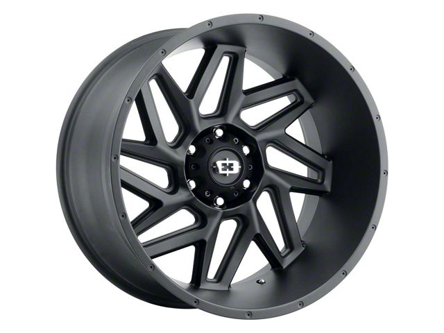 Vision Off-Road Spyder Satin Black 6-Lug Wheel; 20x9; 0mm Offset (19-24 Sierra 1500)