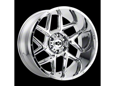 Vision Off-Road Sliver Chrome 6-Lug Wheel; 20x12; -55mm Offset (19-26 Silverado 1500)