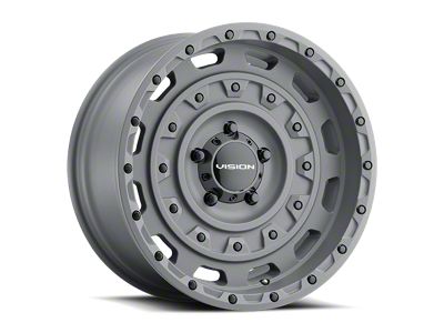Vision Off-Road Tactical Thrashed Gunmetal 6-Lug Wheel; 20x9.5; -18mm Offset (21-25 Yukon)