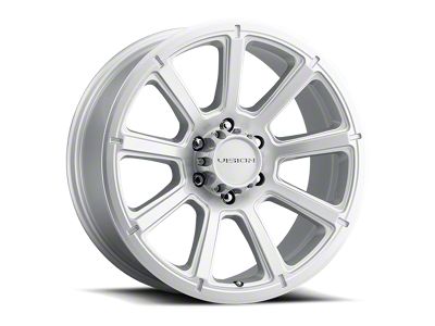 Vision Off-Road Turbine Winter Paint-Silver 6-Lug Wheel; 17x8.5; 18mm Offset (21-25 Yukon)