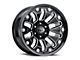 Vision Off-Road Armor Gloss Black Milled with Black Bolt Inserts 6-Lug Wheel; 18x9; 12mm Offset (19-24 RAM 1500)