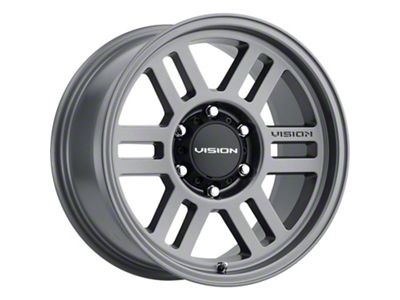 Vision Off-Road Manx 2 Overland Satin Gray 6-Lug Wheel; 17x9; -12mm Offset (19-25 Sierra 1500)