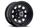Vision Steel D Window Steel Gloss Black 8-Lug Wheel; 17x9; -12mm Offset (01-06 Sierra 3500 HD SRW)