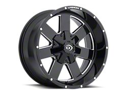 Vision Wheel D Window Steel Gloss Black 8-Lug Wheel; 17x9; -12mm Offset (01-06 Silverado 2500 HD)