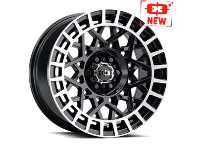 Vision Off-Road Savage Gloss Black with Machined Lip 6-Lug Wheel; 18x8; 12mm Offset (04-08 F-150)