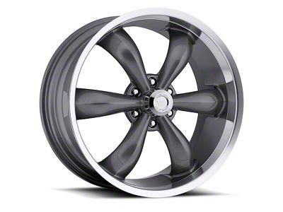 Vision Wheel Legend 6 Gloss Black Machined 6-Lug Wheel; 22x9.5; 15mm Offset (07-13 Sierra 1500)