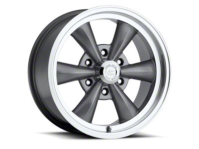 Vision Wheel Legend 6 Gunmetal Machined 6-Lug Wheel; 17x8; 19mm Offset (07-13 Silverado 1500)
