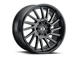 Vision Wheel Rapier Gloss Black Milled Spoke 6-Lug Wheel; 20x9; 12mm Offset (07-13 Silverado 1500)