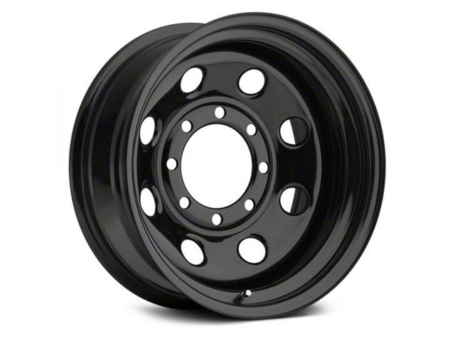 Vision Wheel Soft 8 Steel Gloss Black 6-Lug Wheel; 17x8; -12mm Offset (07-13 Silverado 1500)