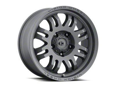 Vision Wheel Inferno Satin Black 8-Lug Wheel; 18x9; -12mm Offset (11-14 Silverado 3500 HD SRW)