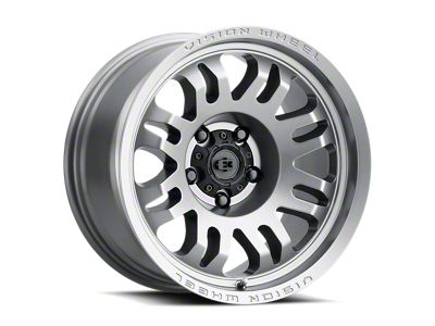Vision Wheel Inferno Satin Grey 8-Lug Wheel; 18x9; -12mm Offset (11-14 Silverado 3500 HD SRW)