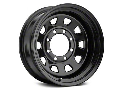 Vision Wheel D Window Steel Gloss Black 6-Lug Wheel; 17x8; -12mm Offset (07-14 Yukon)