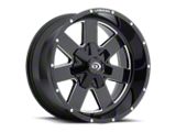 Vision Wheel D Window Steel Gloss Black 8-Lug Wheel; 17x9; -12mm Offset (08-10 F-250 Super Duty)