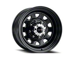 Vision Steel D Window Steel Gloss Black 8-Lug Wheel; 17x9; -12mm Offset (11-16 F-250 Super Duty)