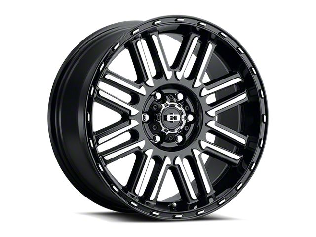 Vision Wheel Nexus Gloss Black Machined 6-Lug Wheel; 18x8.5; 18mm Offset (14-18 Sierra 1500)