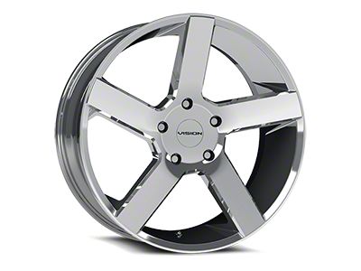 Vision Wheel Switchback Chrome 6-Lug Wheel; 22x9.5; 15mm Offset (14-18 Silverado 1500)