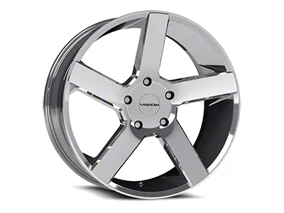 Vision Wheel Switchback Chrome 6-Lug Wheel; 24x9.5; 30mm Offset (15-20 F-150)