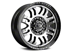 Vision Wheel Inferno Gloss Black Machined 8-Lug Wheel; 18x9; -12mm Offset (15-19 Sierra 2500 HD)