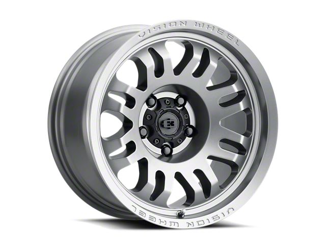 Vision Wheel Inferno Satin Grey 8-Lug Wheel; 18x9; -12mm Offset (15-19 Sierra 2500 HD)