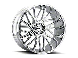 Vision Wheel Brawl Chrome 6-Lug Wheel; 20x9; 12mm Offset (24-25 Ranger)