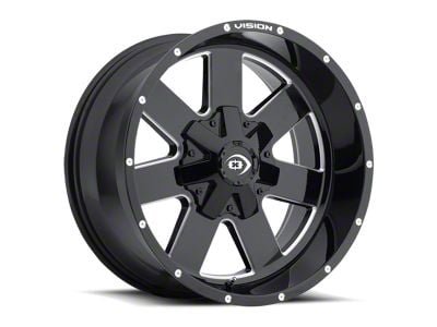 Vision Wheel Soft 8 Steel Gloss Black 8-Lug Wheel; 17x9; -12mm Offset (99-07 F-350 Super Duty SRW)