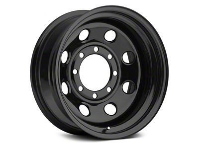 Vision Wheel Soft 8 Steel Gloss Black 6-Lug Wheel; 17x8; -12mm Offset (99-06 Sierra 1500)