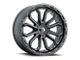 Vision Wheel Korupt Satin Black 6-Lug Wheel; 20x9; 12mm Offset (99-06 Silverado 1500)