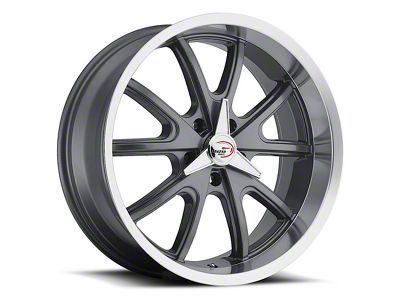 Vision Wheel Torque Gunmetal Machined 5-Lug Wheel; 15x8; 0mm Offset (87-90 Dakota)