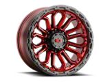 Vision Wheel Korupt Gloss Red with Gloss Black Lip 6-Lug Wheel; 20x9; 12mm Offset (21-25 F-150)