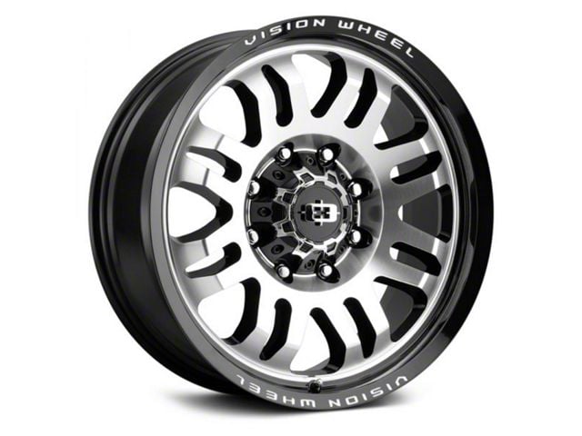 Vision Wheel Inferno Gloss Black Machined 8-Lug Wheel; 18x9; 12mm Offset (23-24 F-250 Super Duty)