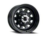 Vision Steel D Window Steel Gloss Black 8-Lug Wheel; 17x9; -12mm Offset (23-26 F-350 Super Duty SRW)