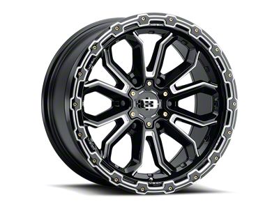 Vision Wheel Korupt Gloss Black Milled 6-Lug Wheel; 20x9; 0mm Offset (19-25 RAM 1500)