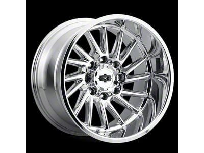 Vision Off-Road Rapier Center Cap; Long; Chrome (Fits Vision Wheel Branded Wheels Only)