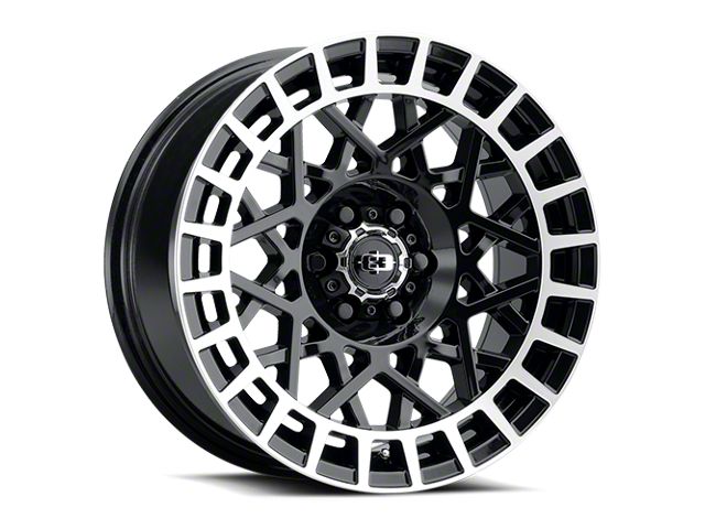 Vision Wheel Savage Gloss Black with Machined Lip 6-Lug Wheel; 18x8.5; 12mm Offset (19-24 RAM 1500)